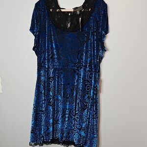 Burton Black and Blue Lace Dress Limited Edition